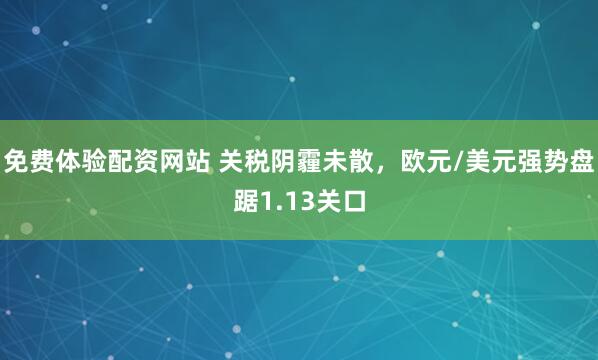 免费体验配资网站 关税阴霾未散，欧元/美元强势盘踞1.13关口