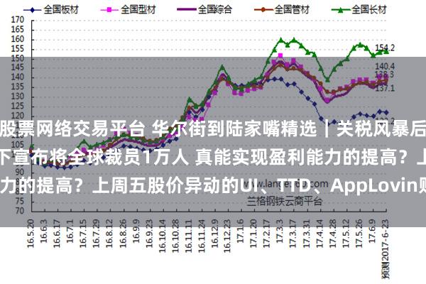 股票网络交易平台 华尔街到陆家嘴精选｜关税风暴后 全球贸易动态平衡？松下宣布将全球裁员1万人 真能实现盈利能力的提高？上周五股价异动的UI、TTD、AppLovin财报有何信号？