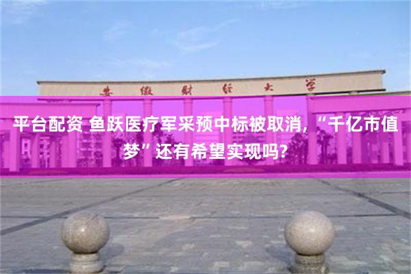 平台配资 鱼跃医疗军采预中标被取消, “千亿市值梦”还有希望实现吗?
